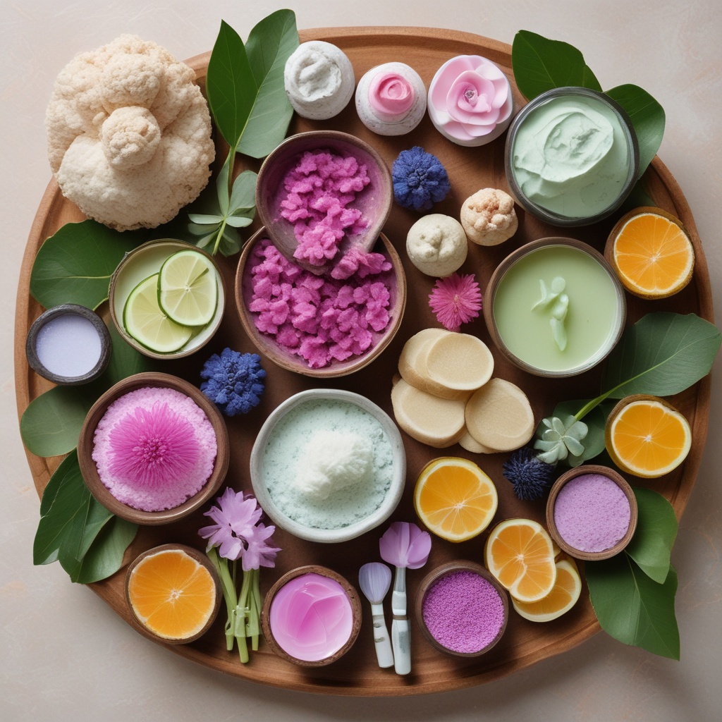 Platter of homemade spa treatments